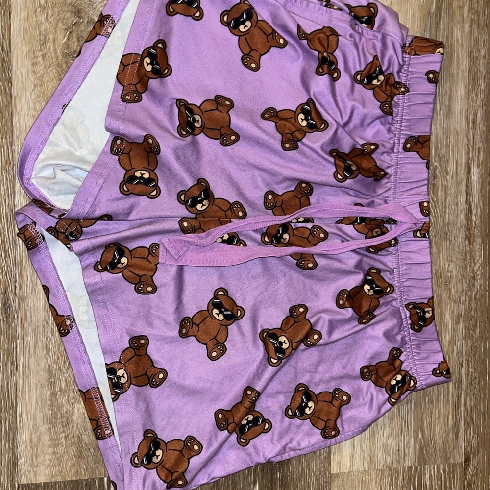 Rue21 Purple Teddy Bear High Waist Shorts